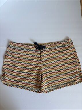 Patagonia Wavefarer board short 5” multicolor wavy stripe drawstring waist